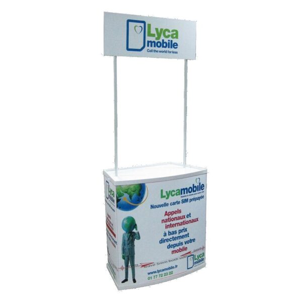 Our regular promo counters, promotion tables, and exhibition counters are designed for trade shows, retail promotions, supermarkets, hypermarkets, and other indoor and outdoor activities.