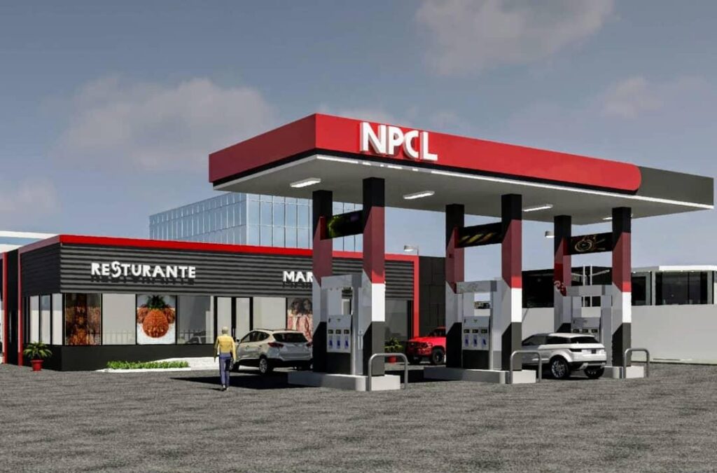 Pylon Signage and Fuel Station Canopy Construction, Fuel station and filling station pylon signage 3D Model & Architectural Designs