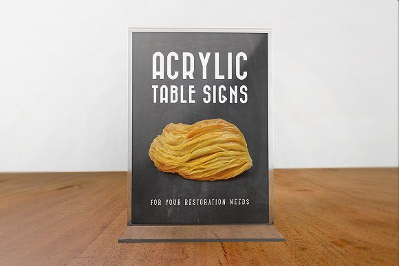 Acrylic Tabletop signs elevate your brand in a clear, classy, and durable way
